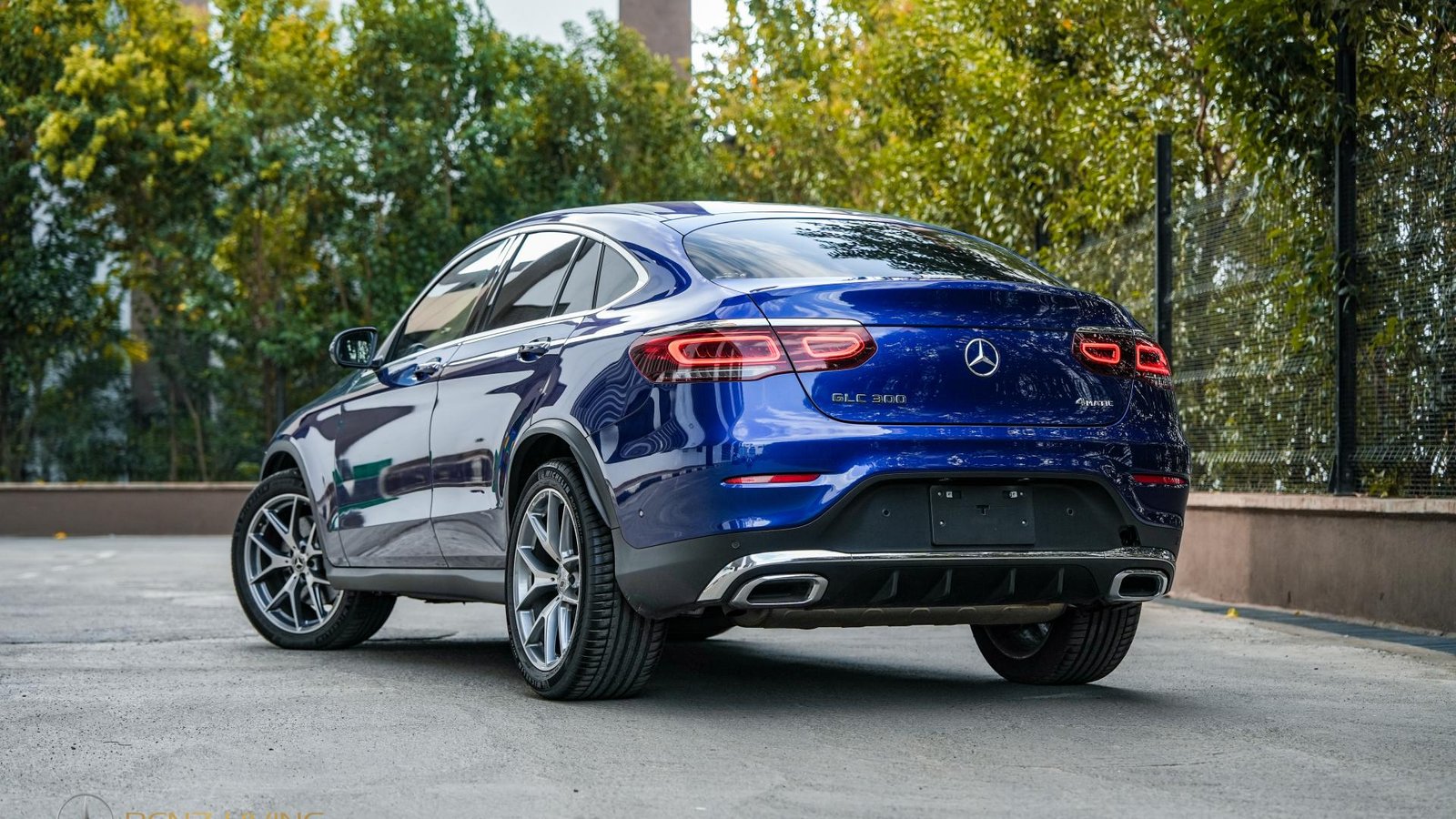 2019 Brilliant Blue GLC300 Coupe