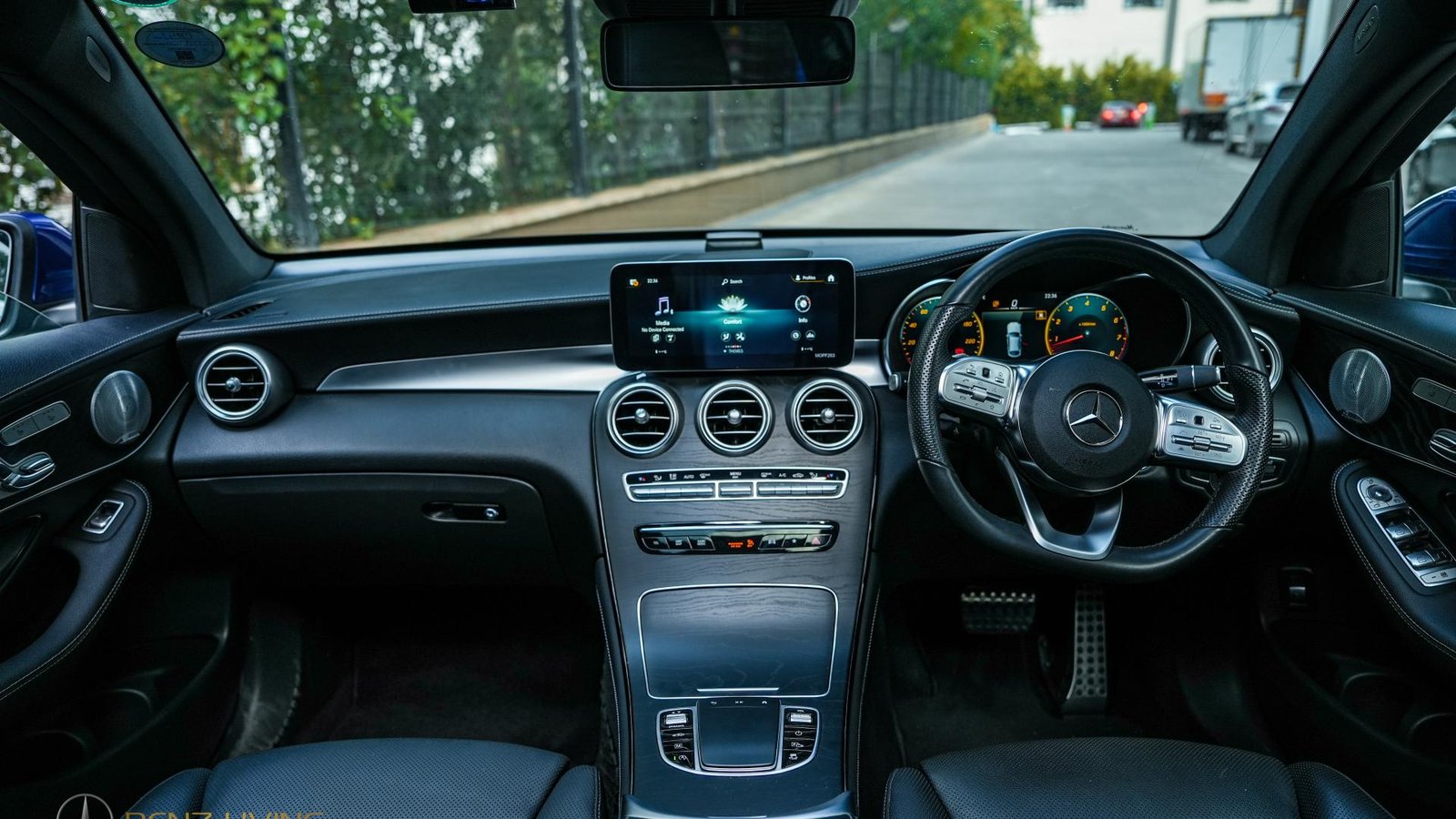 2019 Brilliant Blue GLC300 Coupe
