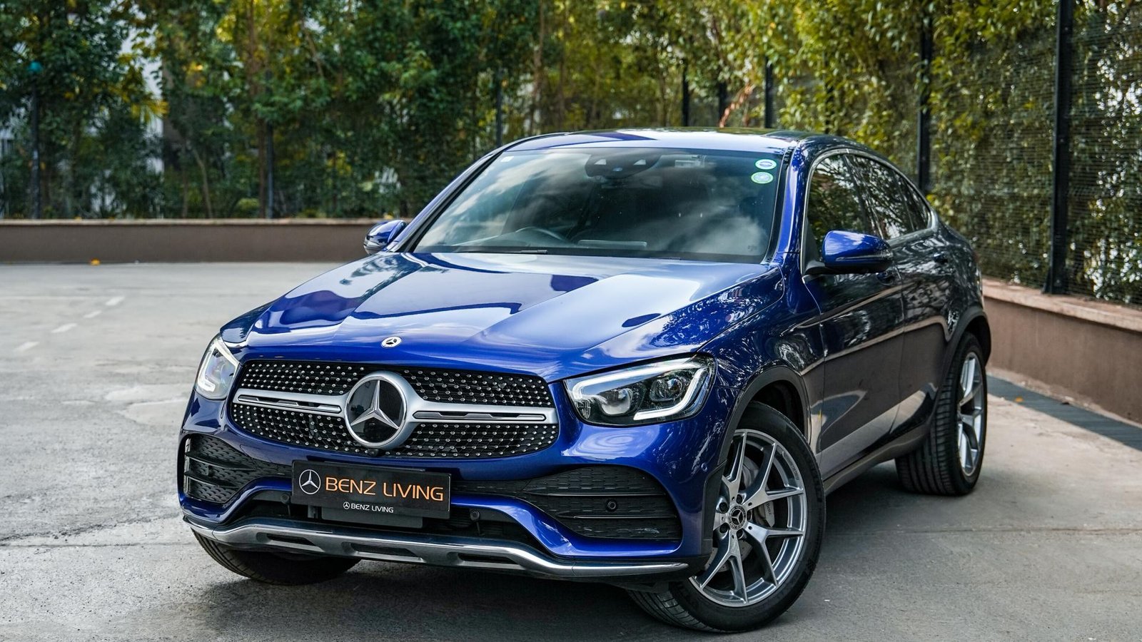 2019 Brilliant Blue GLC300 Coupe